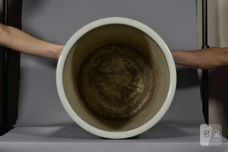清光绪 金品卿风格浅绛彩桃李鹦鹉图画缸 - 图8